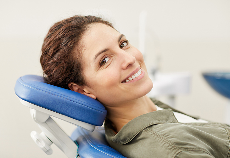 A happy dental patient