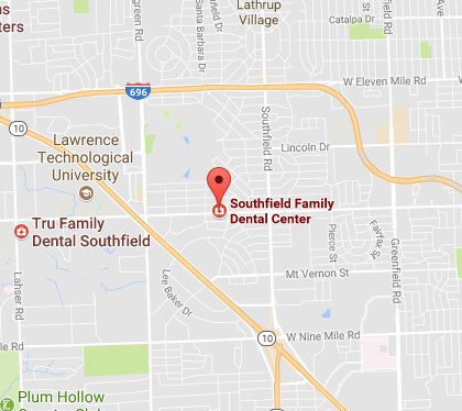 Contact General & Cosmetic Dentistry | Southfield Family Dental - sfd-map